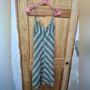 Different shades of green dress